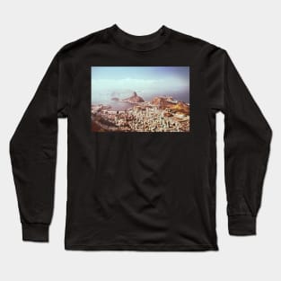 Rio de Janeiro - View on Sugarloaf Shot on Film (Brazil) Long Sleeve T-Shirt